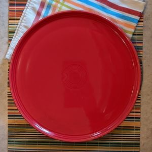 Fiestaware Scarlet Pizza/Cake Plate